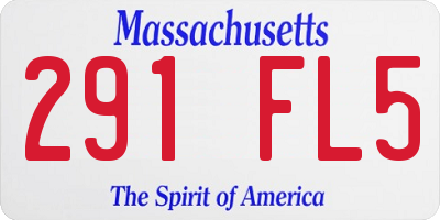MA license plate 291FL5