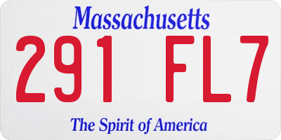 MA license plate 291FL7