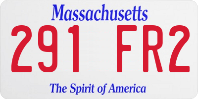 MA license plate 291FR2