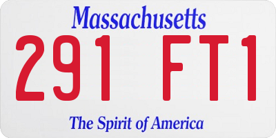 MA license plate 291FT1
