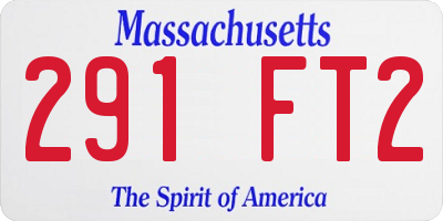 MA license plate 291FT2