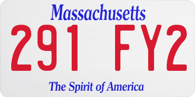 MA license plate 291FY2