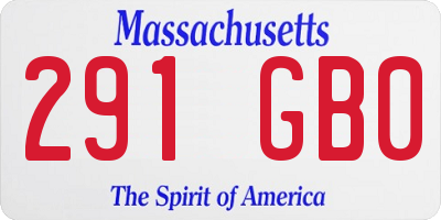 MA license plate 291GB0