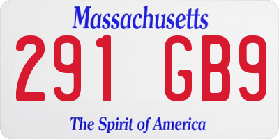 MA license plate 291GB9