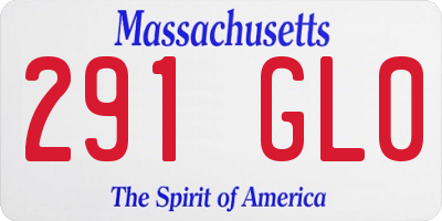 MA license plate 291GL0