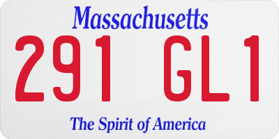 MA license plate 291GL1