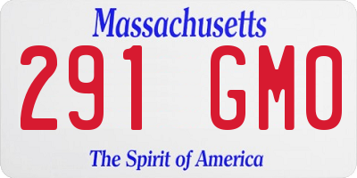 MA license plate 291GM0