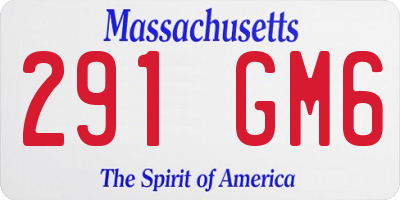 MA license plate 291GM6