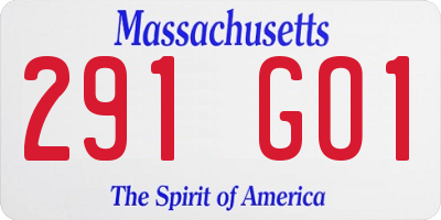 MA license plate 291GO1
