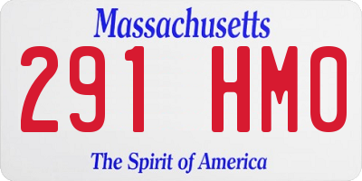 MA license plate 291HM0
