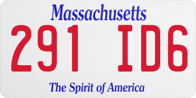 MA license plate 291ID6