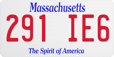 MA license plate 291IE6