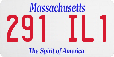 MA license plate 291IL1