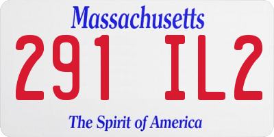 MA license plate 291IL2