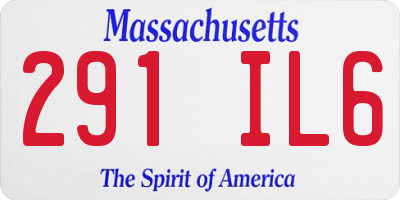MA license plate 291IL6