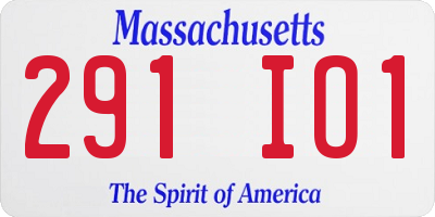 MA license plate 291IO1