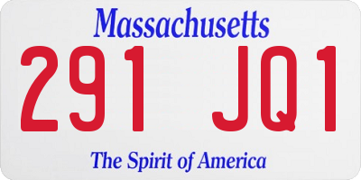 MA license plate 291JQ1