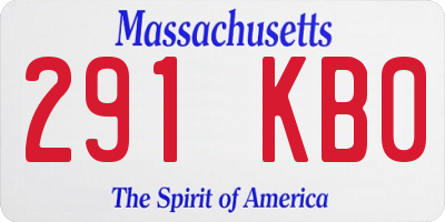 MA license plate 291KB0