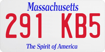 MA license plate 291KB5