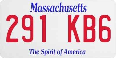 MA license plate 291KB6