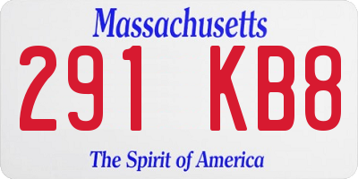MA license plate 291KB8