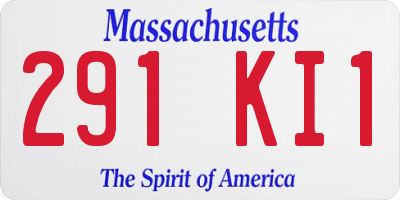 MA license plate 291KI1