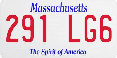 MA license plate 291LG6