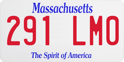MA license plate 291LM0