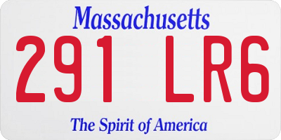 MA license plate 291LR6