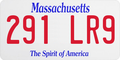 MA license plate 291LR9