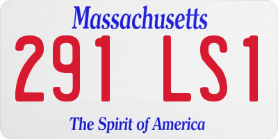 MA license plate 291LS1