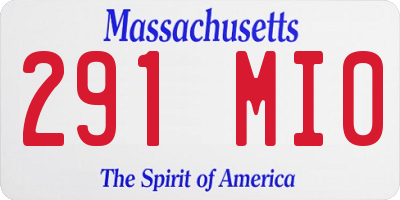 MA license plate 291MI0