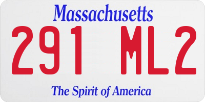 MA license plate 291ML2