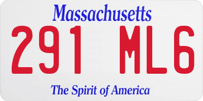 MA license plate 291ML6