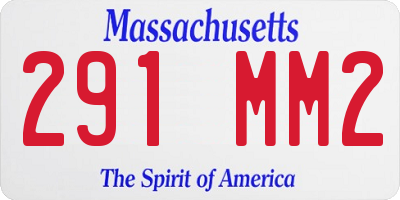 MA license plate 291MM2
