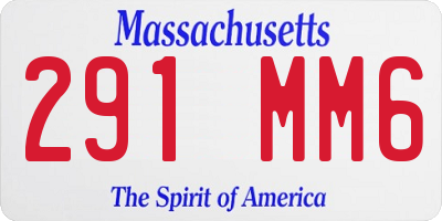 MA license plate 291MM6