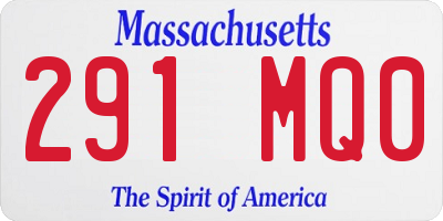 MA license plate 291MQ0