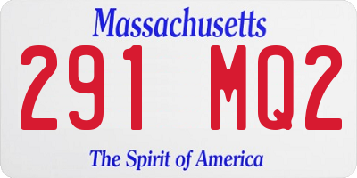 MA license plate 291MQ2