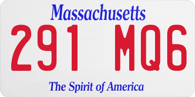 MA license plate 291MQ6