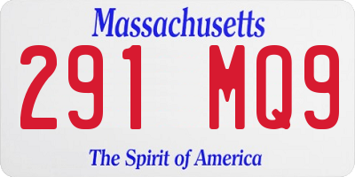 MA license plate 291MQ9