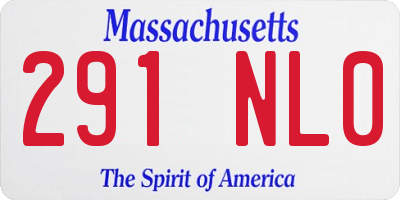 MA license plate 291NL0