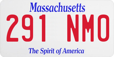 MA license plate 291NM0