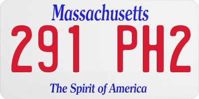 MA license plate 291PH2