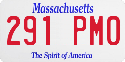 MA license plate 291PM0