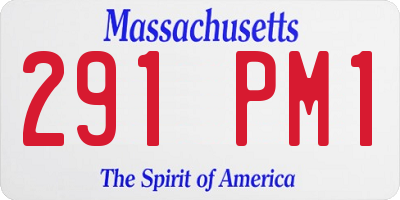 MA license plate 291PM1