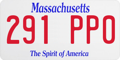 MA license plate 291PP0