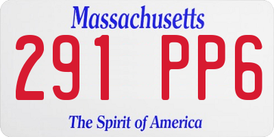 MA license plate 291PP6