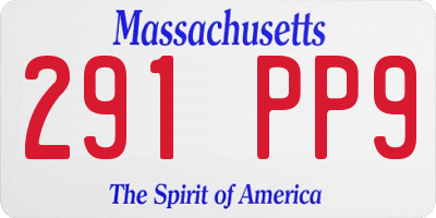 MA license plate 291PP9