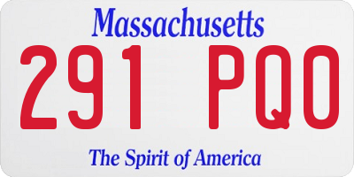 MA license plate 291PQ0