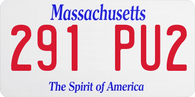 MA license plate 291PU2